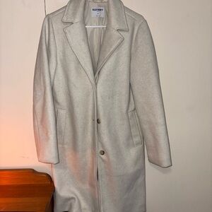 Old Navy Women's Cream Trench Coat
